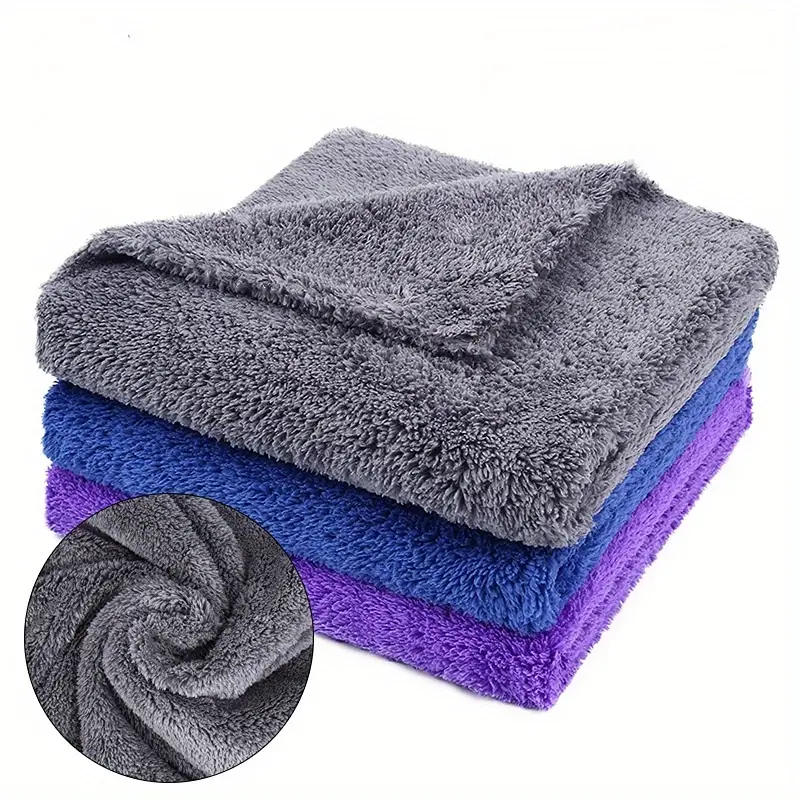 Car Wash Microfiber Towel Car Cleaning Cloth Car Detailing Super Absorbent  Car Care Cloth Soft Edgeless Drying Towels - Temu