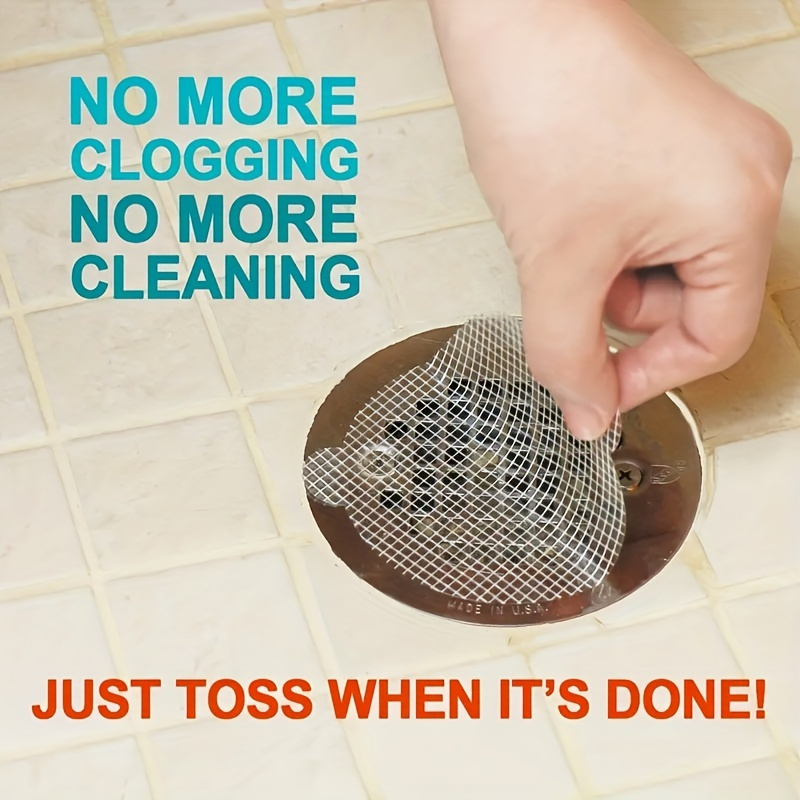 30pcs Disposable Shower Drain Hair Catchers Household Floor Drain