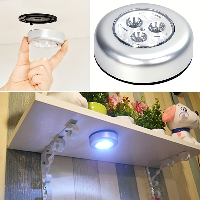 1pc 3led touch light pat light car home user outdoor emergency wall light cabinet wardrobe small night light details 0