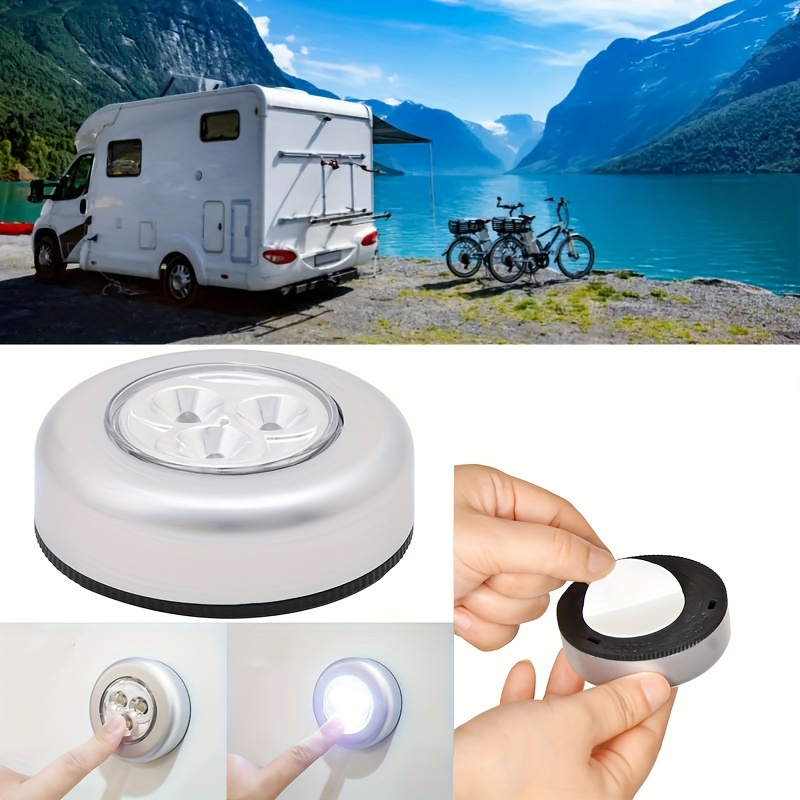 1pc 3led touch light pat light car home user outdoor emergency wall light cabinet wardrobe small night light details 1