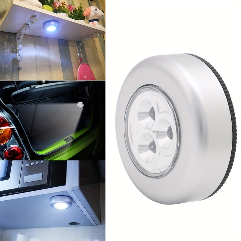 1pc 3led touch light pat light car home user outdoor emergency wall light cabinet wardrobe small night light details 2