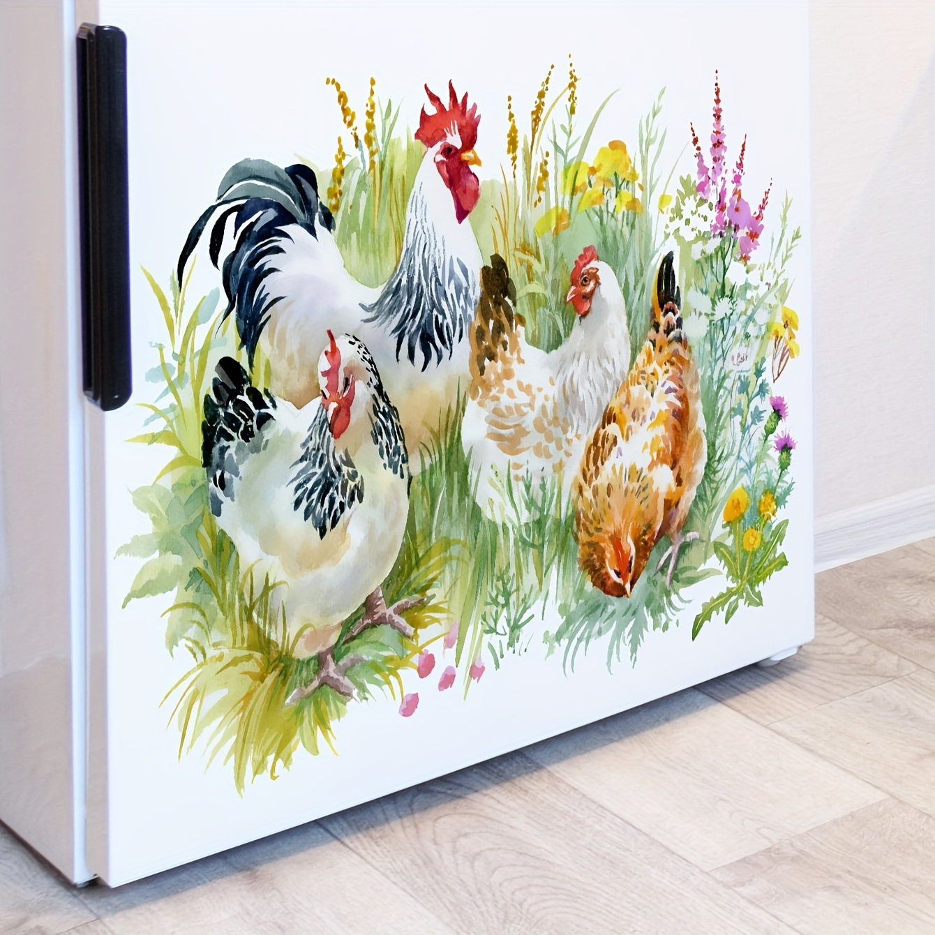 1pc Autocollant Mural Créatif, Motif De Poulet De Campagne En Herbe  Autocollants Muraux Auto-adhésifs, Autocollants Muraux Pour Chambre  D'entrée Salon Porche Décoration Murale, Autocollants Amovibles,  Décalcomanies De Décoration Murale - Temu France