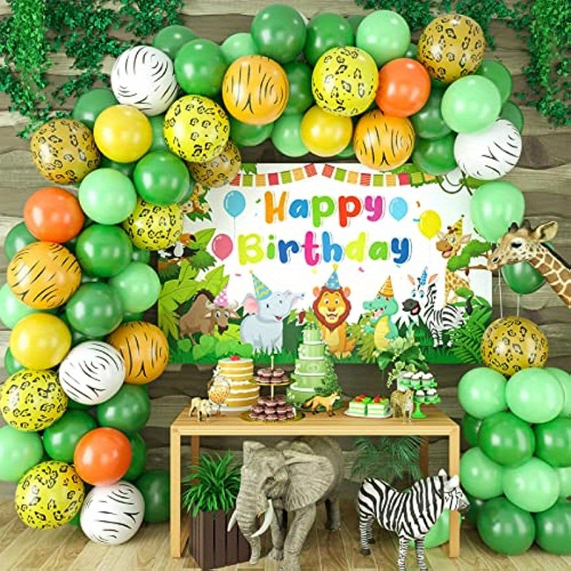 Arche de Ballons - Jungle Safari - 122 Ballons - 5 Ballons Animaux - Ballons