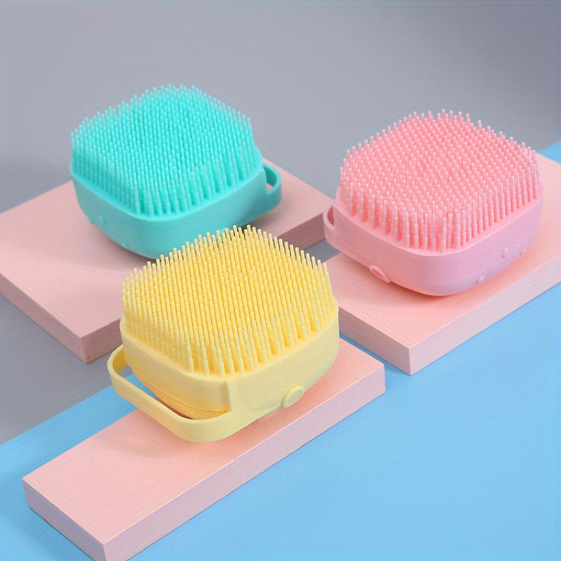 Pet Silicone Bath Brush Massage Scrub Brush For Cat And - Temu