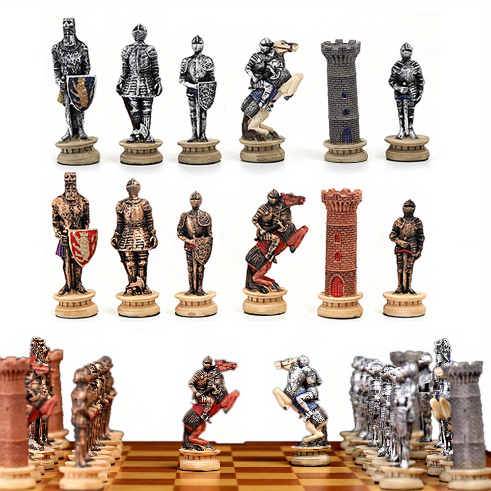 Chess Set War Theme Carved Painted Chess Pieces Embossed Temu Netherlands