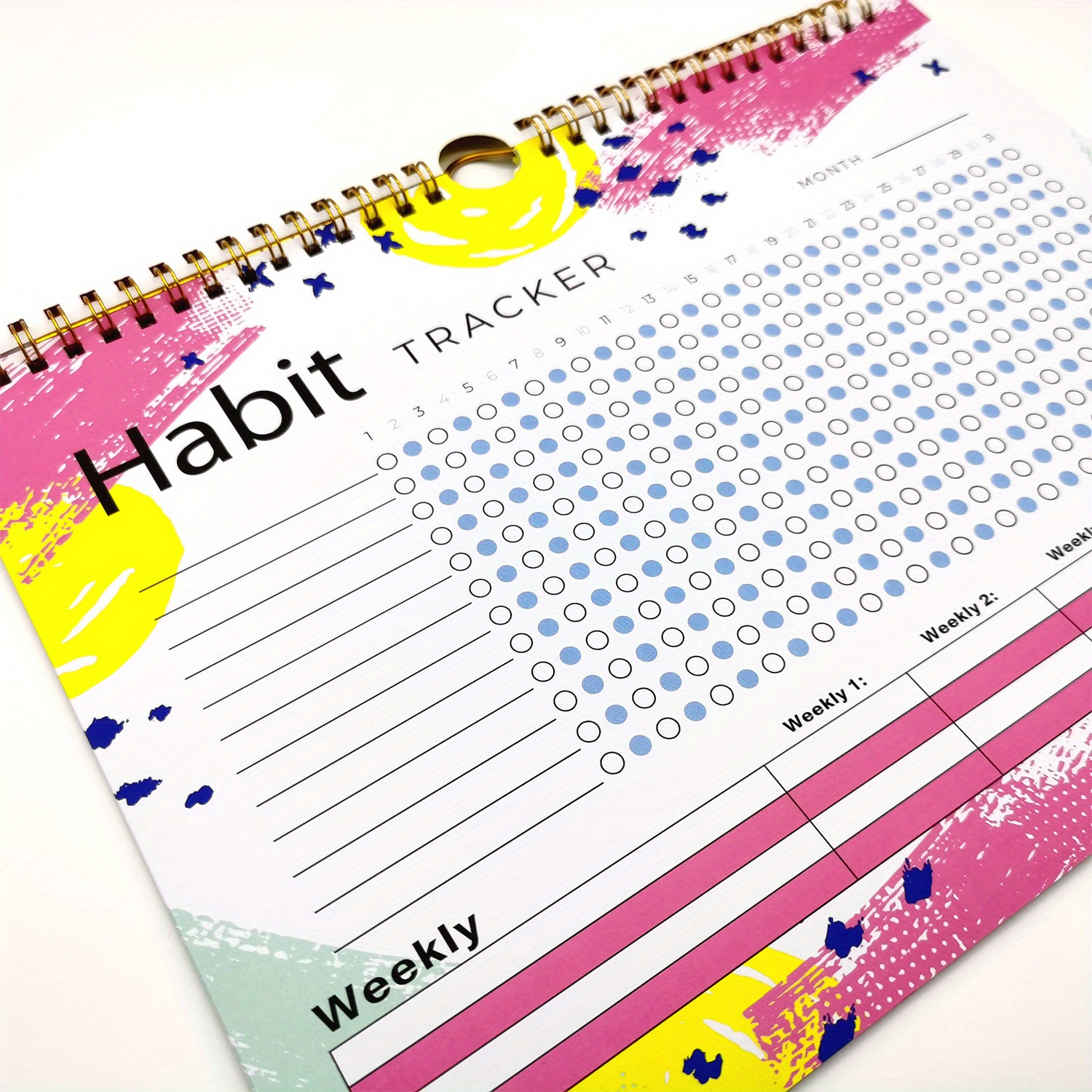 Habit Tracker Calendar & To Do List Planner, Spiral Bound Daily