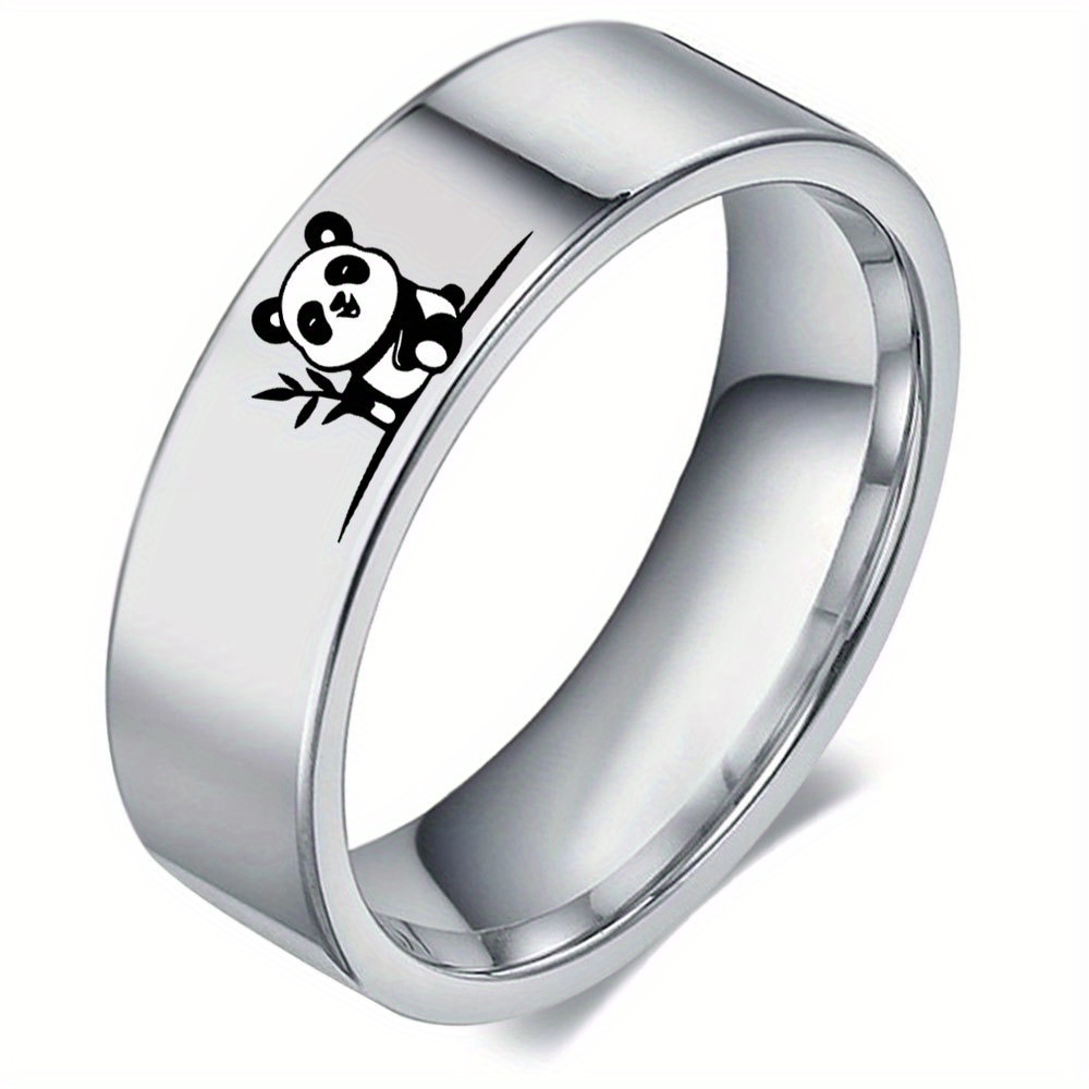 Cute stainless steel on sale rings