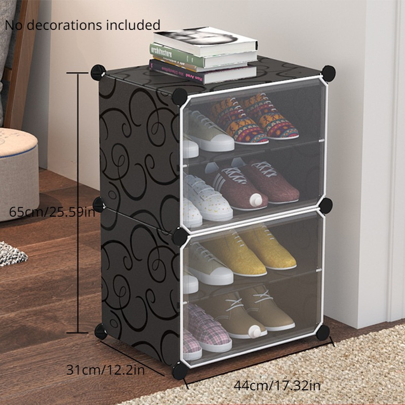 Dustproof 6 Layers Shoe Rack Simple Multifunctional Assembly - Temu