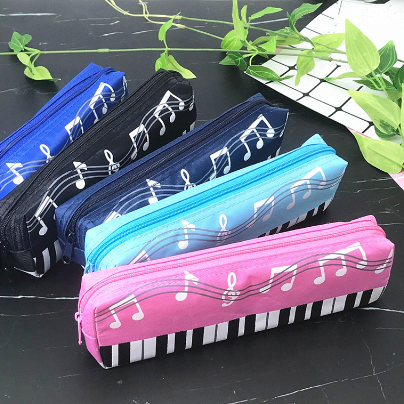 TEMU Music Theme Stationery Pencil Case Piano Pencil Case Gift Note Stationery Bag