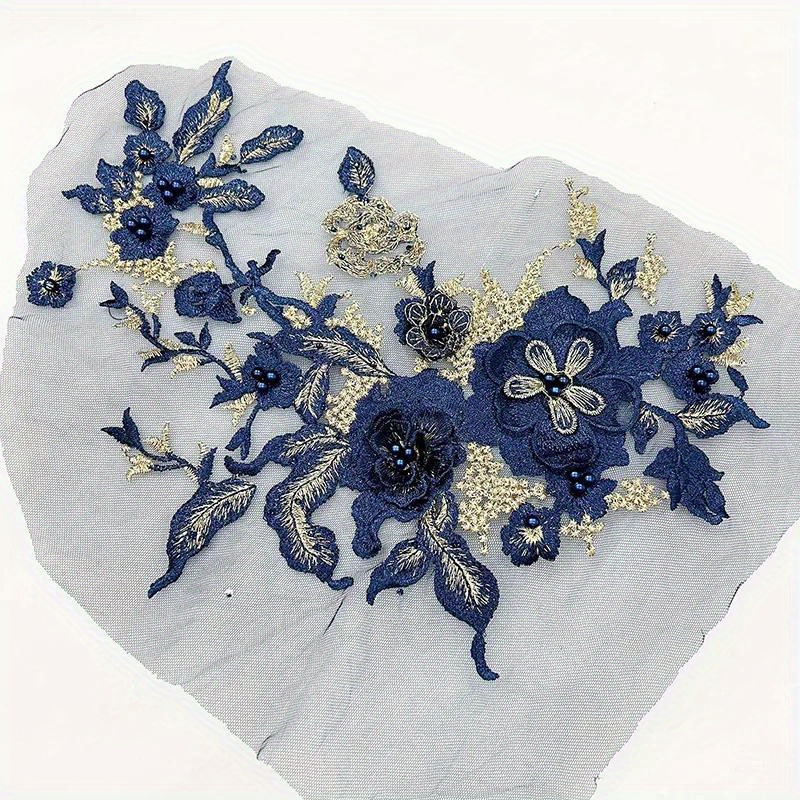 3D Embroidery Flower Appliqué - OneYard