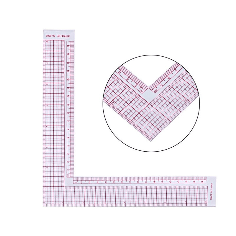 Ruler L Square 8X8 Inch Metric Design Craft Art Ruler 5808