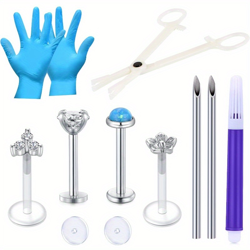 Needle for clearance cartilage piercing