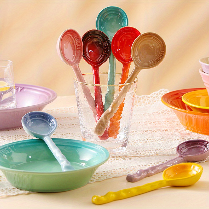 Vintage Set Of Plastic Colorful Measuring Spoons