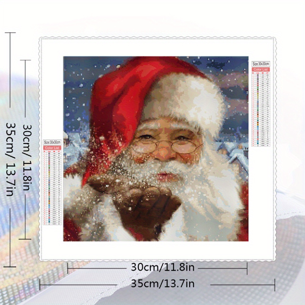 Christmas Diamond Painting Kits Square Drill 5d Diamond - Temu