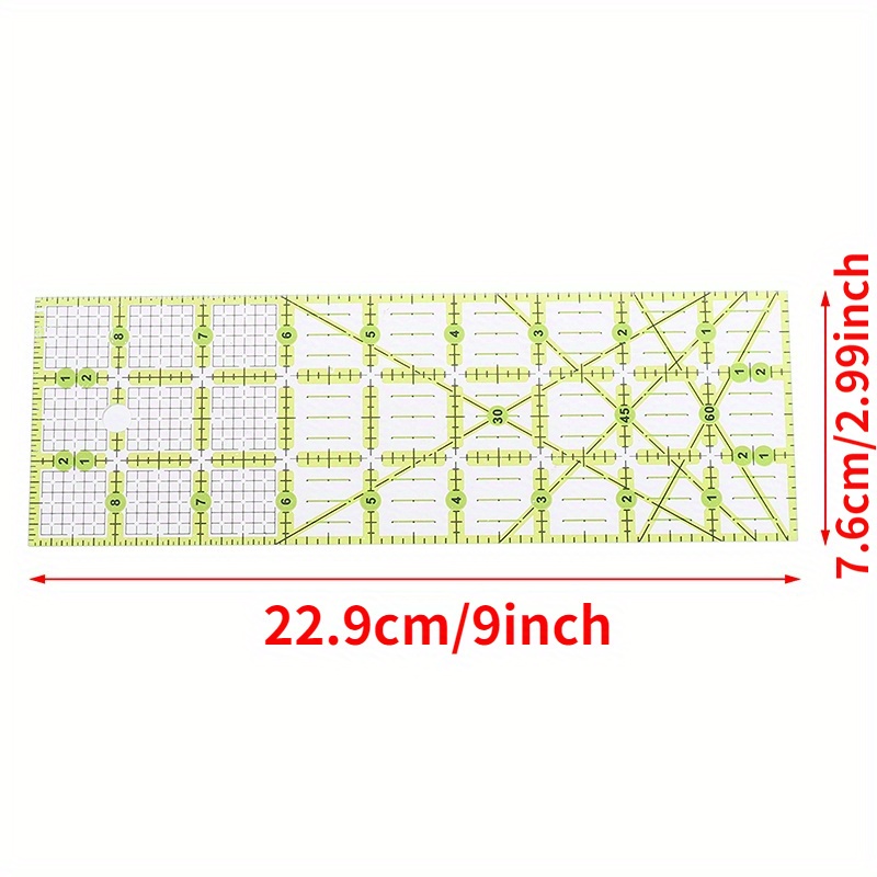 YARNOW 2Pcs Quilting Handwork Tool Patchwork Sewing Ruler Clear templates  Triangle Quilting Ruler DIY Craft Ruler Patchwork Template Patchwork Quilts