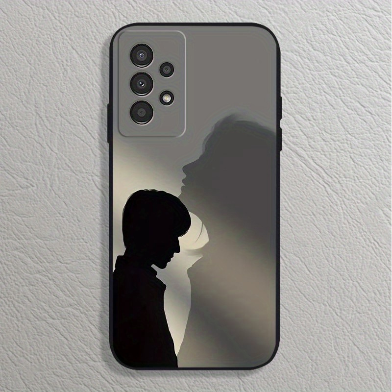 TEMU Phone Case - Protective Case For For Models Featuring A Cute Couple Design, Designed To Prevent Falls