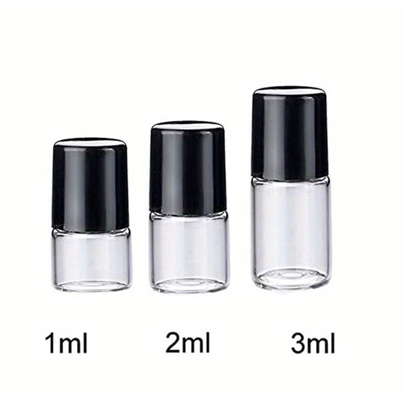 2ml Mini blanco transparente cristal de aceite esencial de los