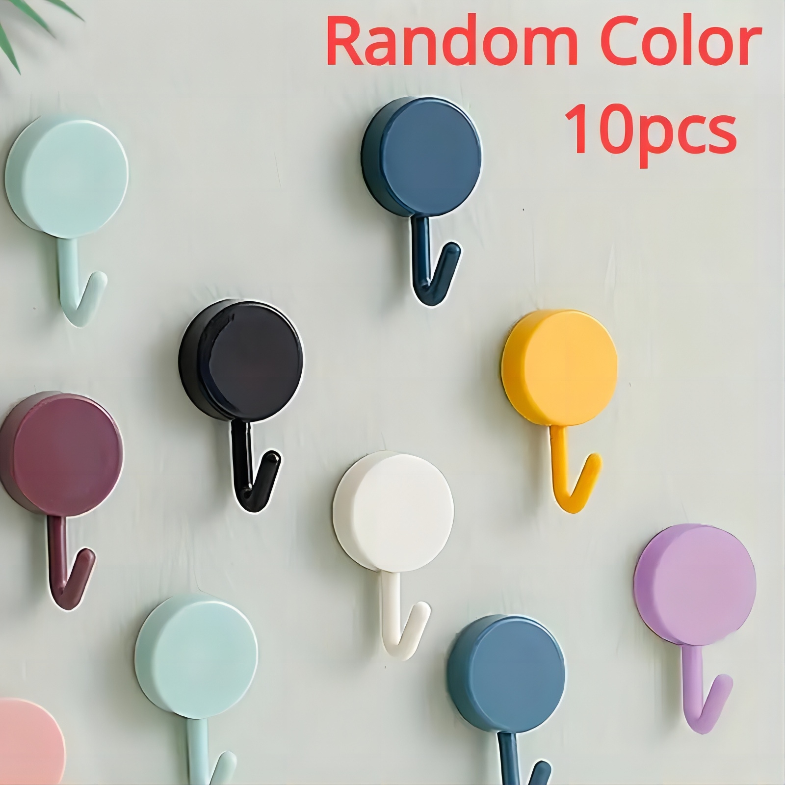 10Pcs Hooks for Wall, Adhesive wall hooks Self-adhesive hooks