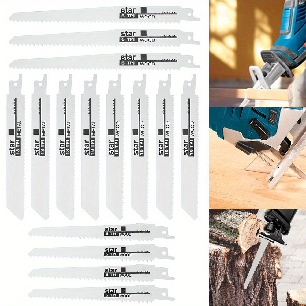 24pcs U-Shank Jig Saw Blade Set, Jigsaw Blades Set for Wood Plastic Metal Cutting, HCS/HSS Jig Saw Blades Fit Most U Shank Jigsaws, Compatible with