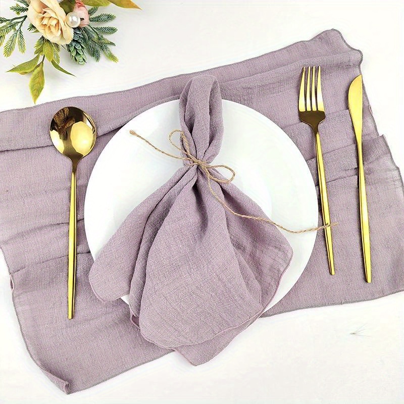 6pcs Servilletas De Tela Cuadradas, Servilleta De Mesa Blanca, Suave Y  Lavable, Servilleta De Mesa De Tela Suave Para Cena, Cóctel, Boda,  Banquete, De