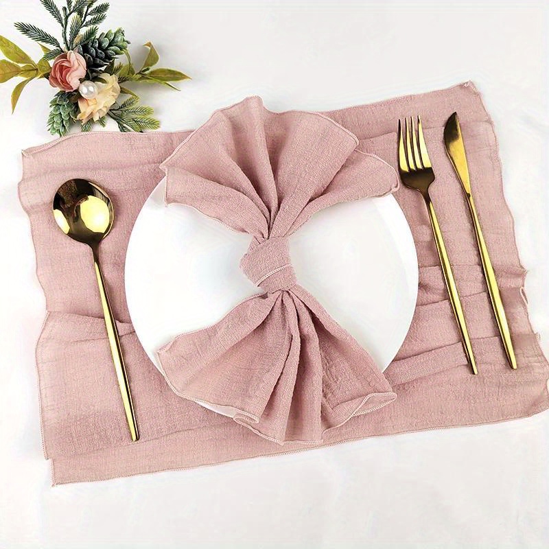 6pcs Servilletas De Tela Cuadradas, Servilleta De Mesa Blanca, Suave Y  Lavable, Servilleta De Mesa De Tela Suave Para Cena, Cóctel, Boda,  Banquete, De