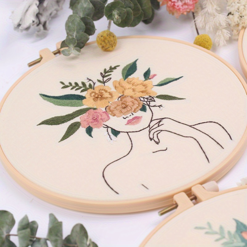 Embroidery Kit for Beginners, Kits for Adults Include 3 Embroidery Cloth  with Pattern