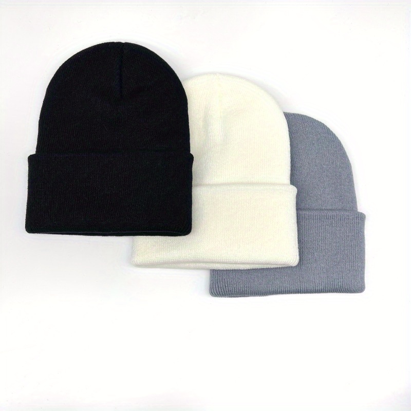 Gorro Gorros Para Hombre Y Mujer Termico Tejido Estilo Moda Beige