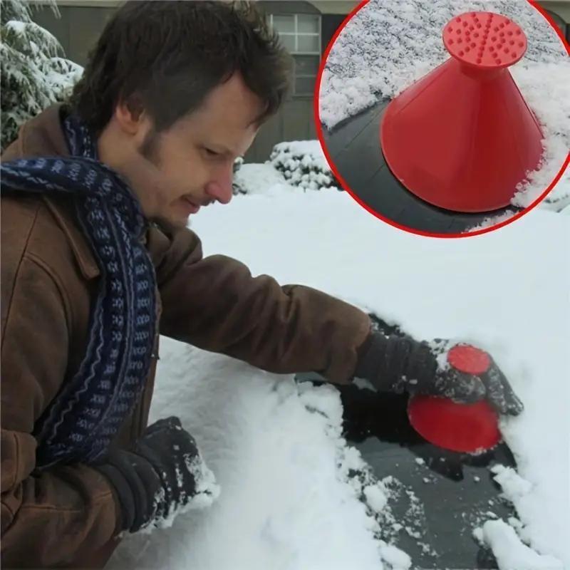  Rascador de hielo mágico para coche, herramienta mágica para  remover la nieve, embudo mágico, herramienta de eliminación de nieve en  forma de cono, herramienta de limpieza de ventanas, embudo redondo para