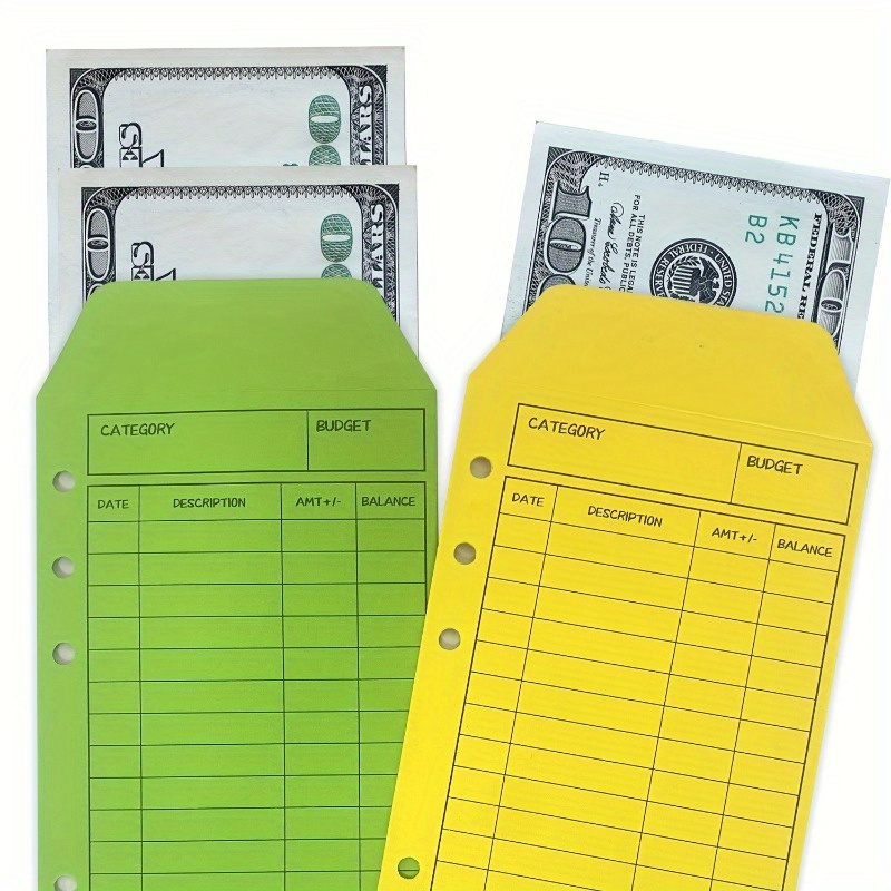 Save with Style: A6 White Checkered Budget Binder with Cash Envelopes and  Sinking Funds