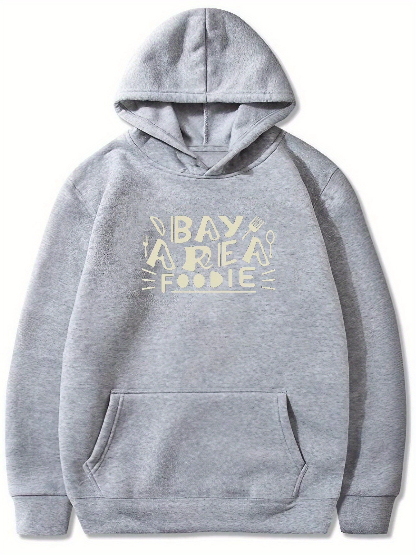 bay Area Foodie Print Hoodies Men Graphic Hoodie Temu