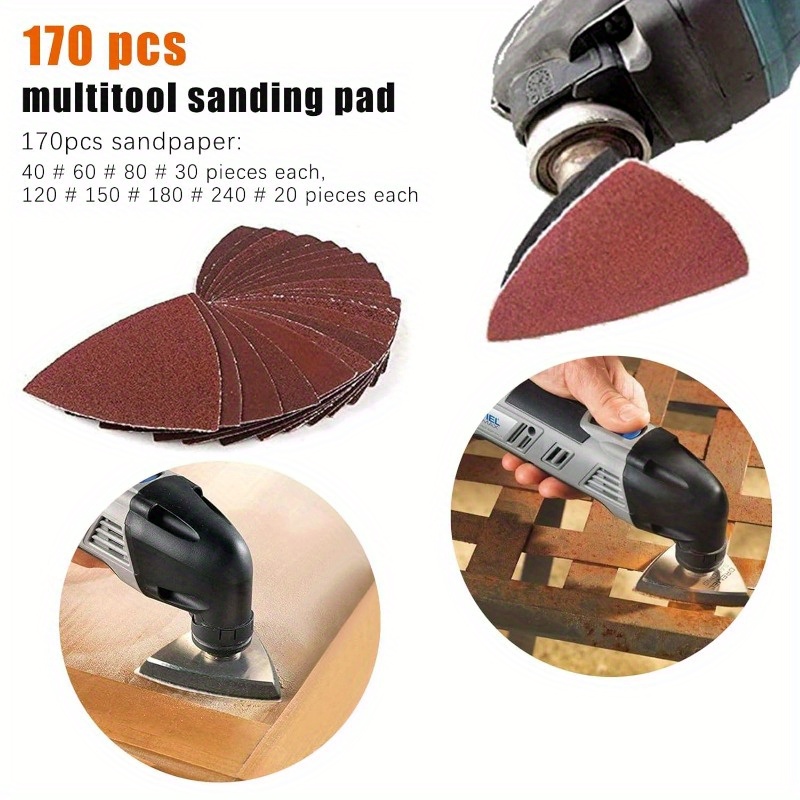 Sanding Pads For Ryobi Black And Decker Mouse 50pcs Sandpaper  40/80/120/180/240