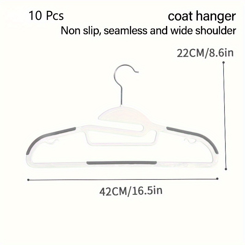 White Plastic Shipping Hangers 18