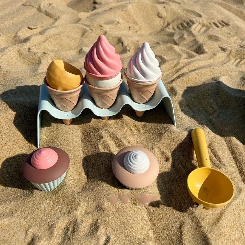 Ice cream sales cone sand toy