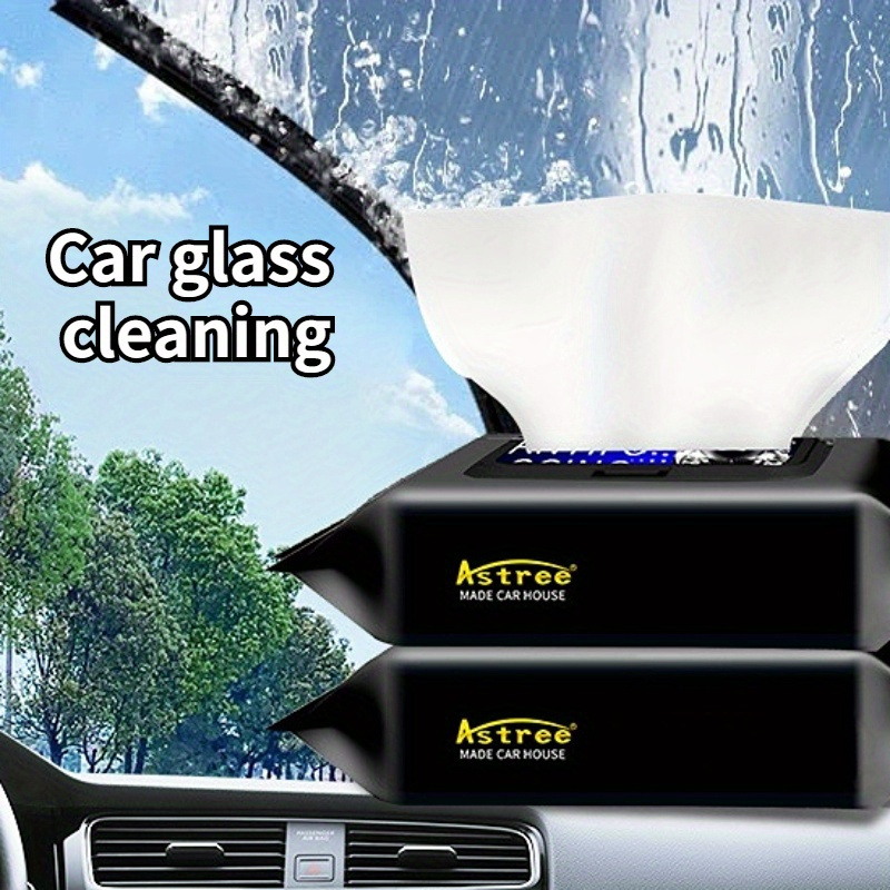 1 Bottl Car Glass Oil Film Removal Wipes Windshield Cleaning - Temu