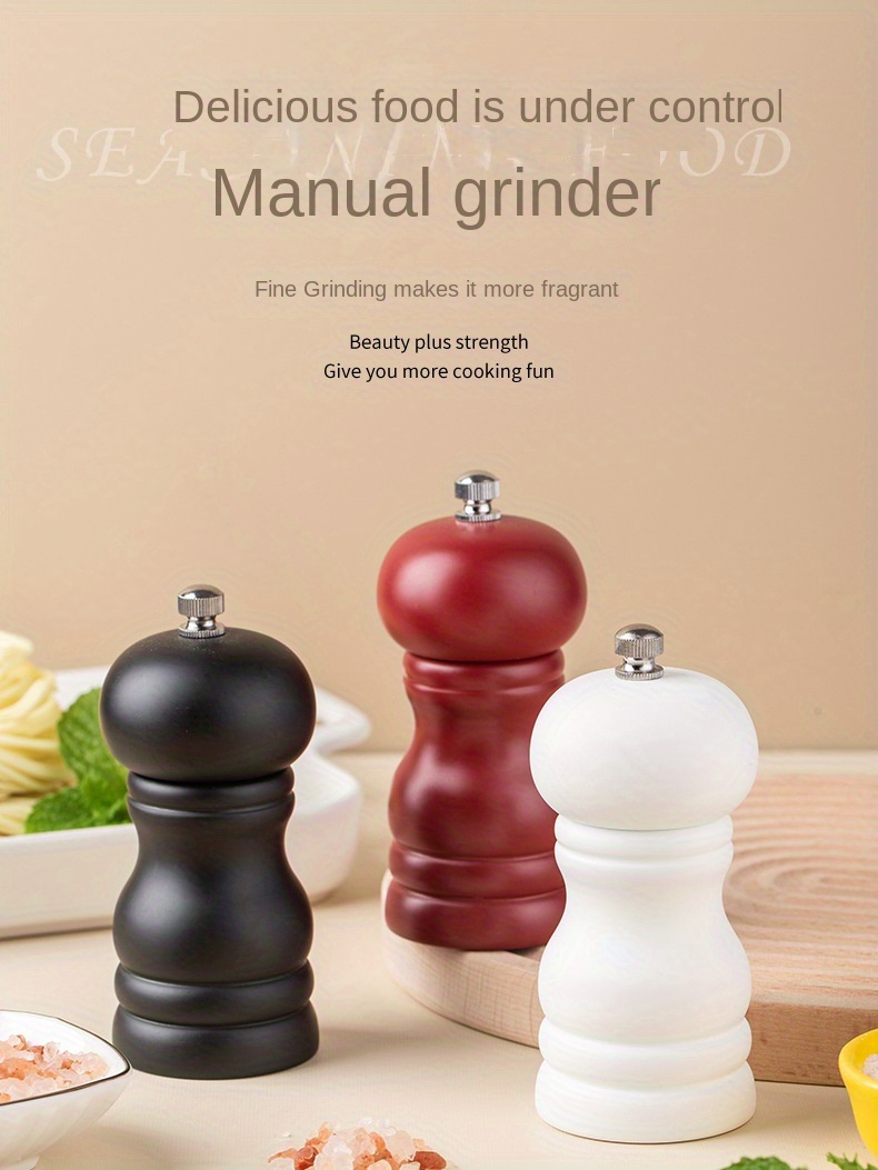 Remium Wooden Pepper Grinder Handcrafted Manual Grinding - Temu