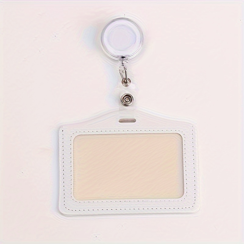 Women Men Student Retractable Badge Reel Id Card Holder - Temu United  Kingdom