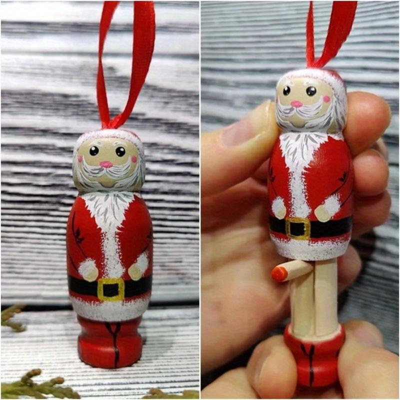 Large Beads For Crafts Christmas Tree Decorations Christmas Sitting Santa  Clause Ornament Hanging Christmas Tree Decoration Pendants Xmas Figurines  Ho