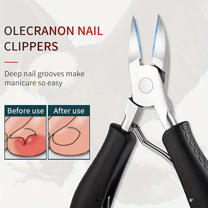 Nail Clipper Household High-end Single Eagle Mouth Nail Clipper Diagonal Arthritis  Nail Scissors Cover Pedicure Artifact R9195 - Temu