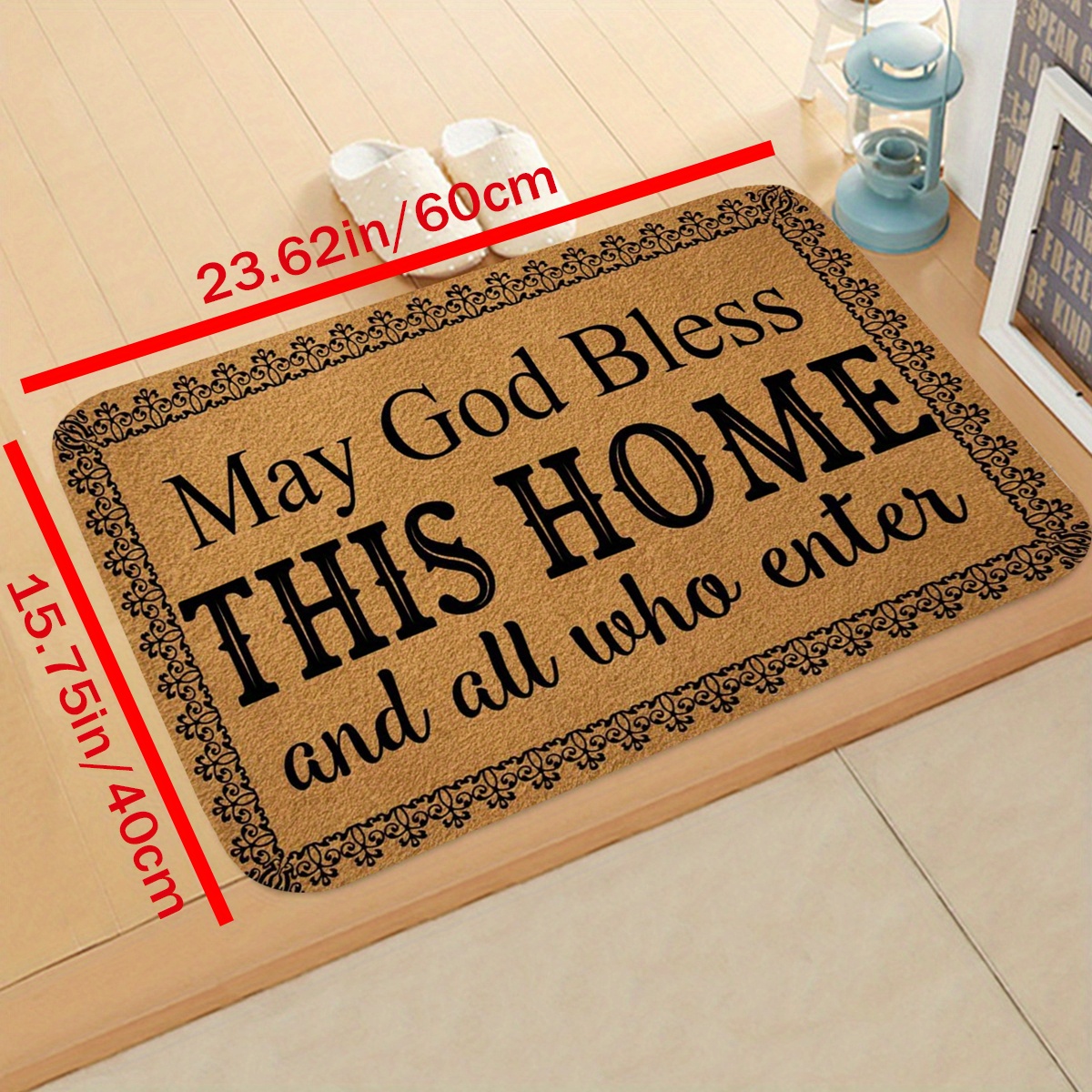 Welcome Doormat Entrance Mat Hallway Funny Letter Print Anti-slip