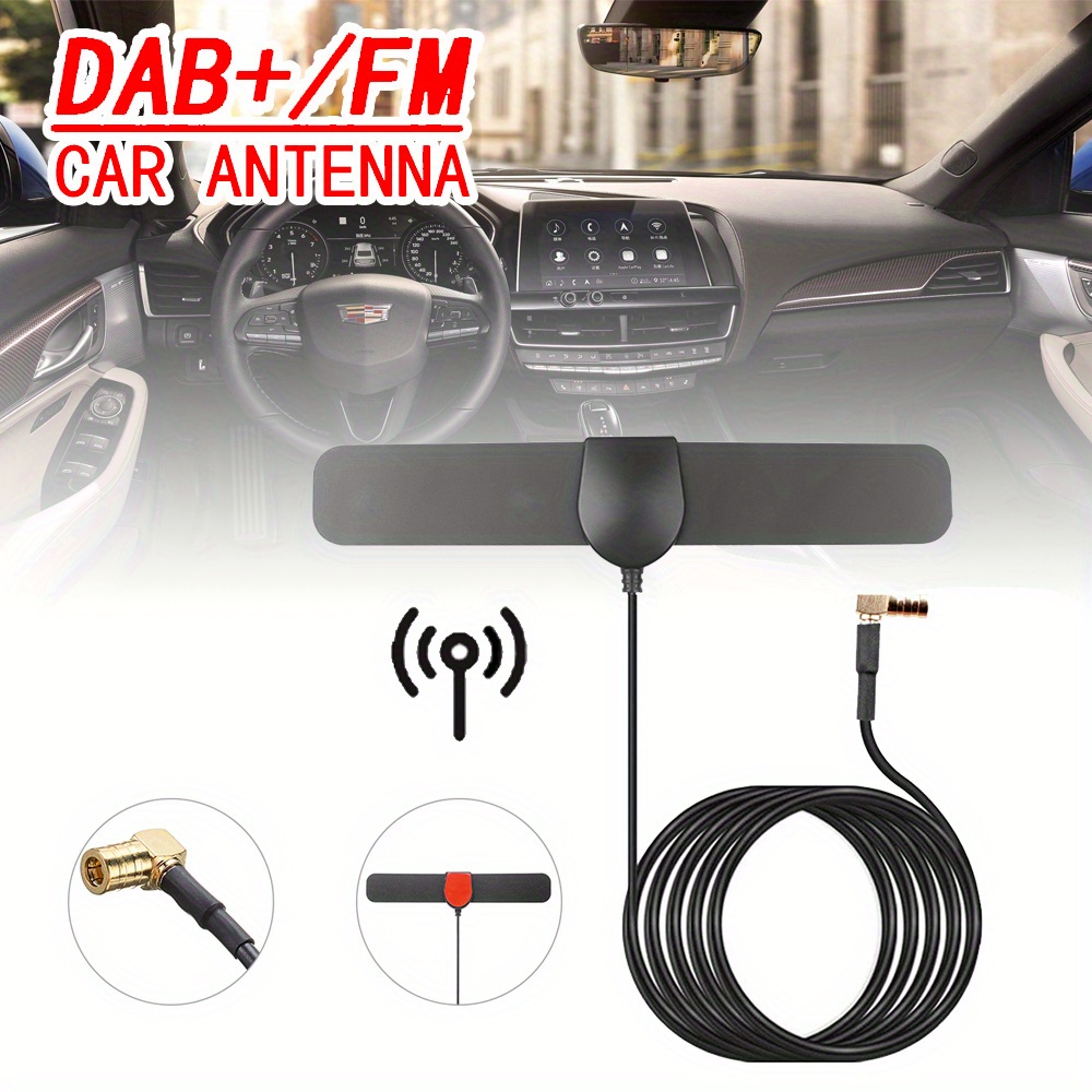 Universal DAB Radio Car Antenna Signal Amplifier Aerial VHF UHF Auto  Antenna Car DAB Radio Signal Booster