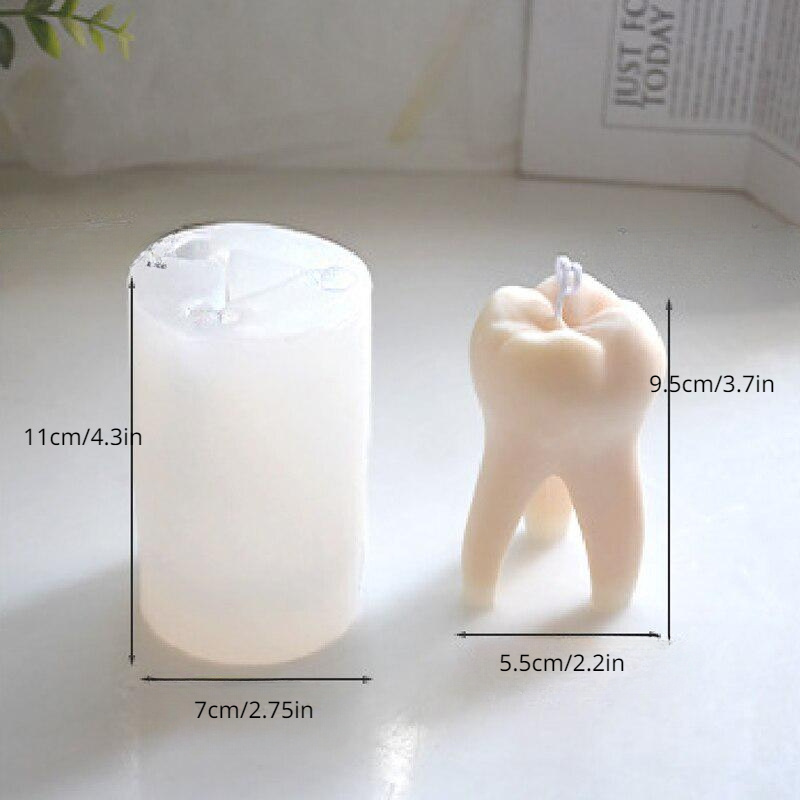 Large 3d Dental Silicone Candle Mold Simulation - Temu