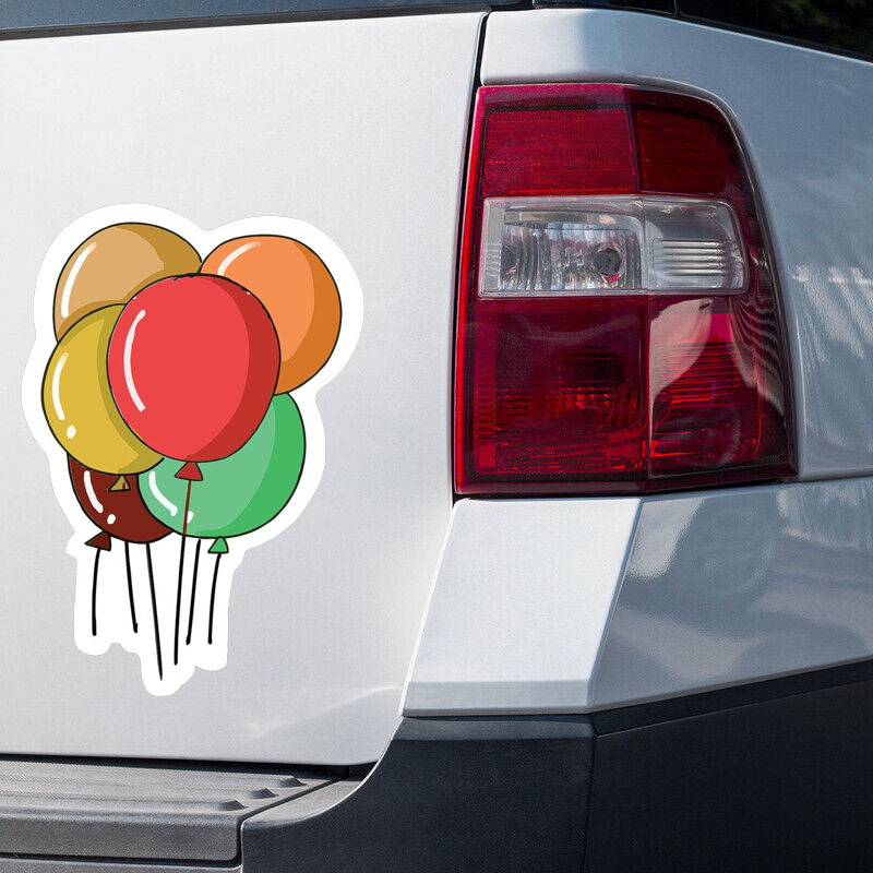 Colorful Balloon Stickers Party Waterproof Vinyl Car Stickers Available For  Skateboards Bumpers - Temu