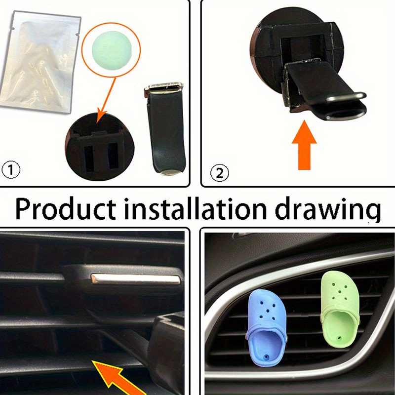 Mini Slipper Design Car Air Conditioner Aroma Diffuser Clip - Temu