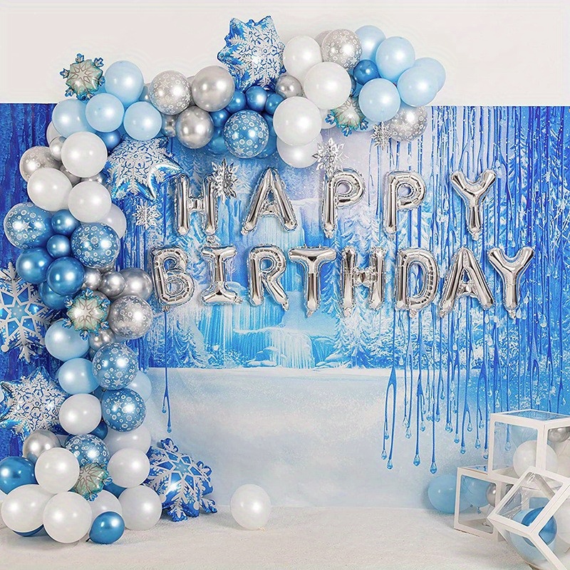 Winter Party Supplies, Winter Birthday Decorations