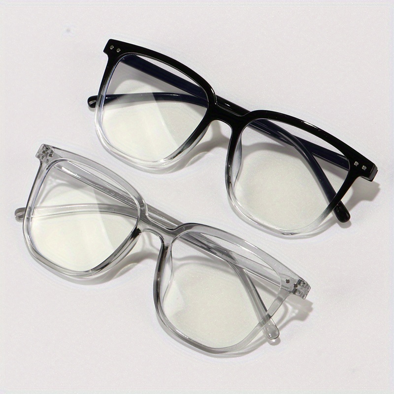 Amber Blue Light Blocking Glasses for Women Men - Black Square Nerd  Eyeglasses Frame - Anti Blue Ray Computer Gaming Glasses - Transparent UV  Lenses for Reading TV Phones 