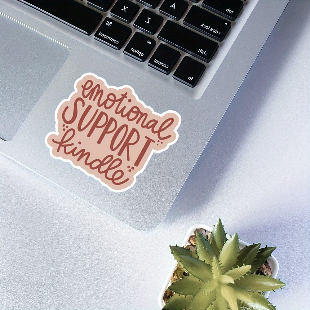 Emotional Support Kindle - Bookish Vinyl Sticker – Cricket Paper Co.