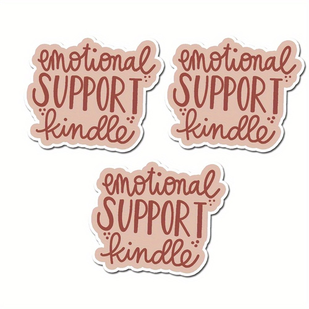 Emotional Support Kindle - Bookish Vinyl Sticker – Cricket Paper Co.