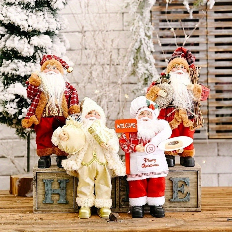 Cute Christmas Doll Santa Claus Doll Christmas Atmosphere - Temu