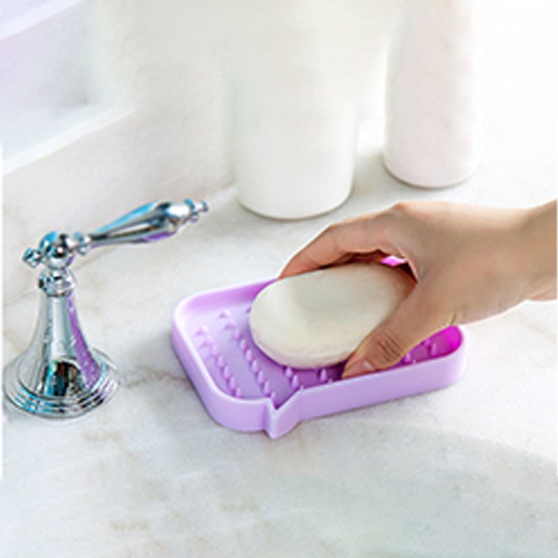 Silicone Soap Dish Plain Drain Soap Tray Self Draining Soap - Temu