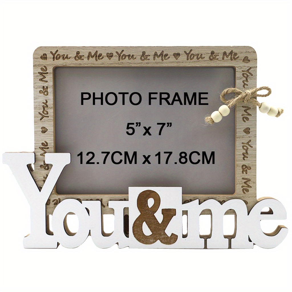 PORTAFOTO DA PARETE YOU&ME LEGNO BIANCO